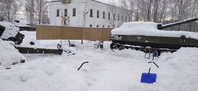 Снежный десант..